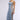 Front View Look At Me Lace Up Denim Midi Dress