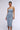 Back View Look At Me Lace Up Denim Midi Dress