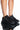 Front View Look Back At It Flatform Sneaker In Black