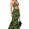 Front View Looking For Fun Knit Maxi Dress In Black Multi