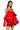 Side View Looking For Lust Ruffle Mini Dress In Red