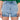 Front View Losing It Upside Down Jean Shorts