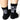 Front View Lost Black Socks