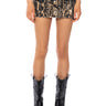 Front View Lost In Life Camo Micro Mini Skirt