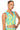 Front View Lost In Time Collared Knit Tank Top In Blue Multi