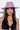 Front View Love Affair Pink Wool Brim Hat