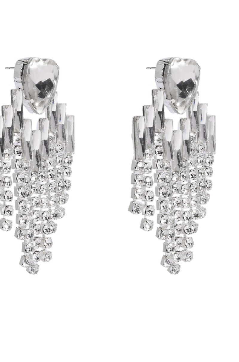 Detail View Love Come Down Rhinestone Earring