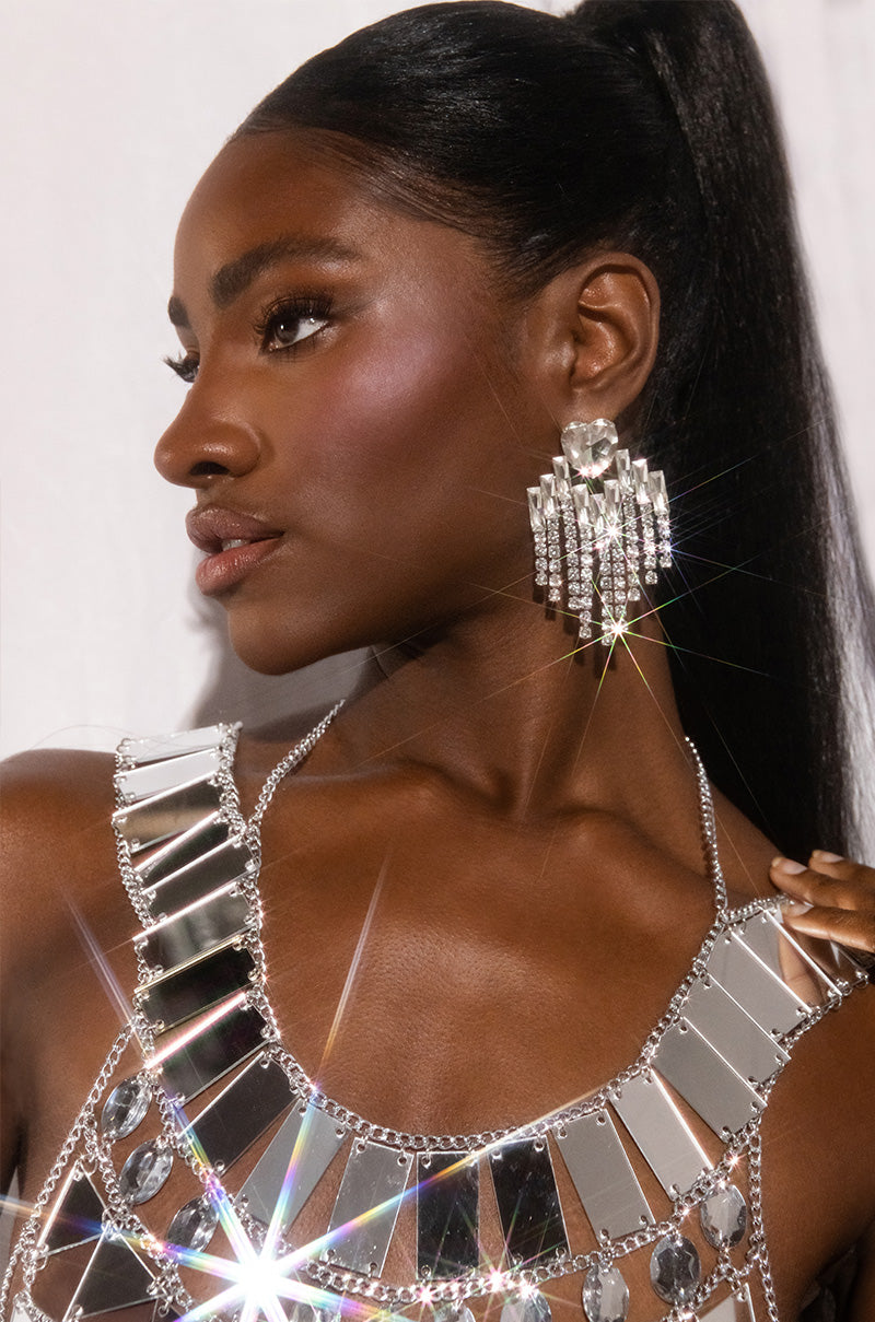 Extra View Love Come Down Rhinestone Earring