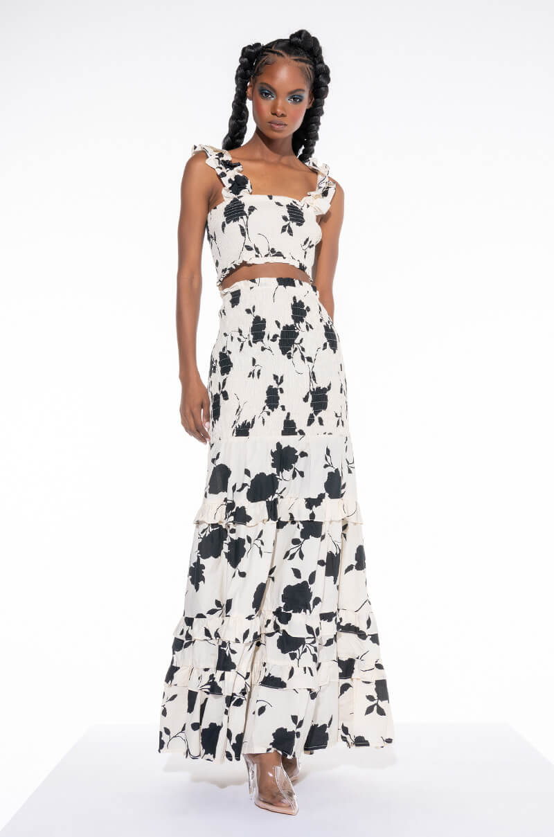 Front View Love Galore Maxi Skirt