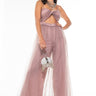 Front View Love Is In The Air Fashion Tulle Jumpsuit