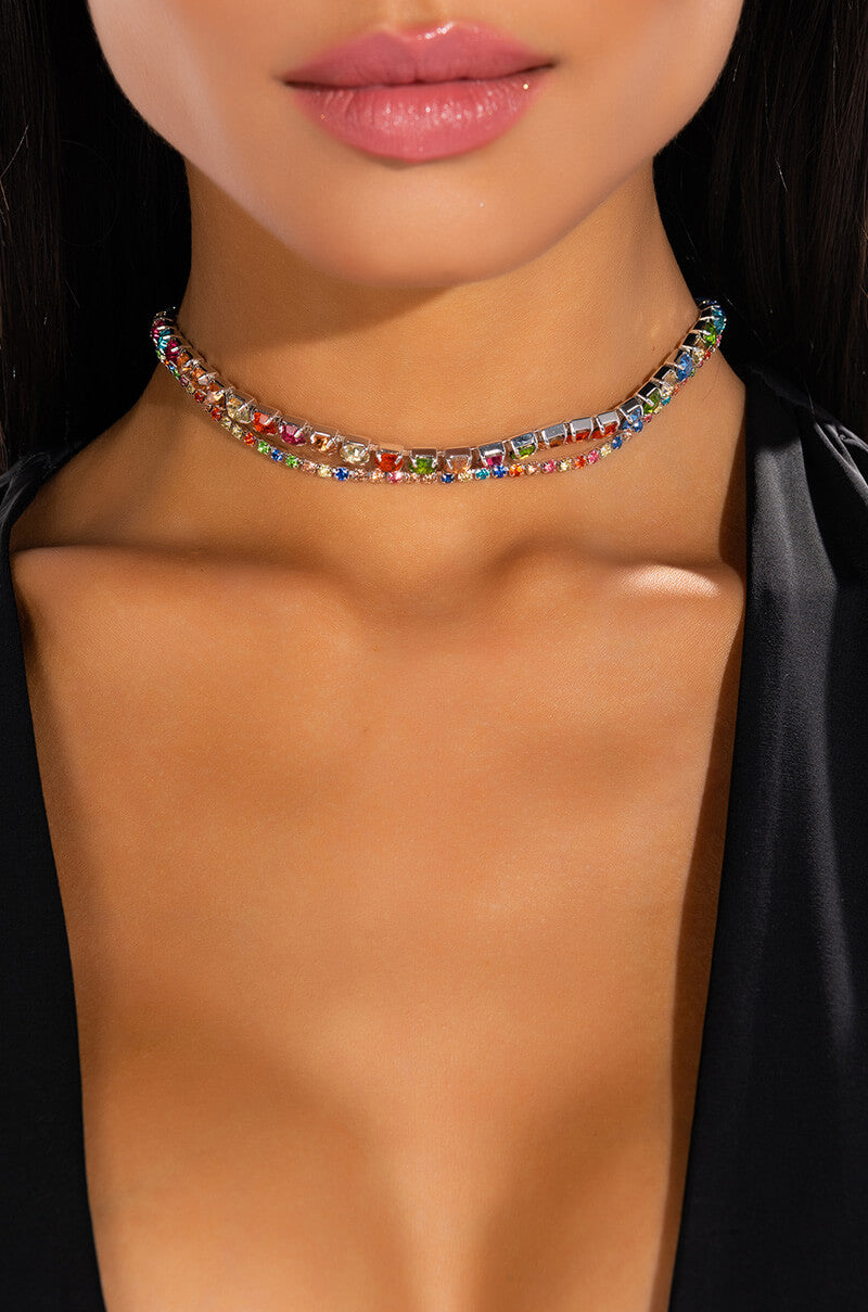 Front View Love Is Love Tennis Choker Set