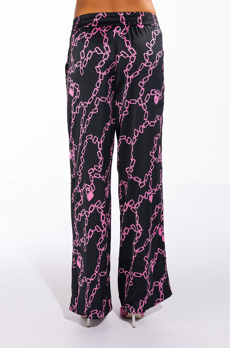 Full View Love Lock Wide Leg Palazzo Pants