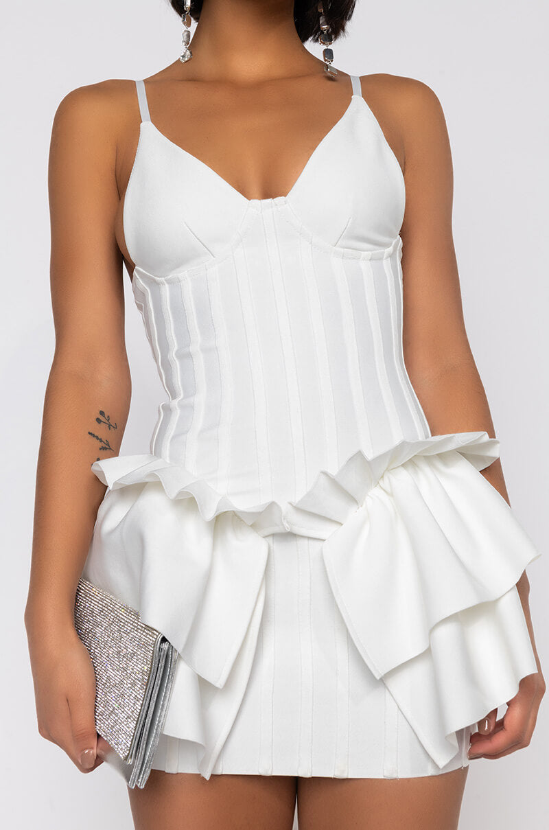 love me white mini dress Love Me Always Mini Dress - White