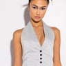 Front View Love On Top Halter Vest