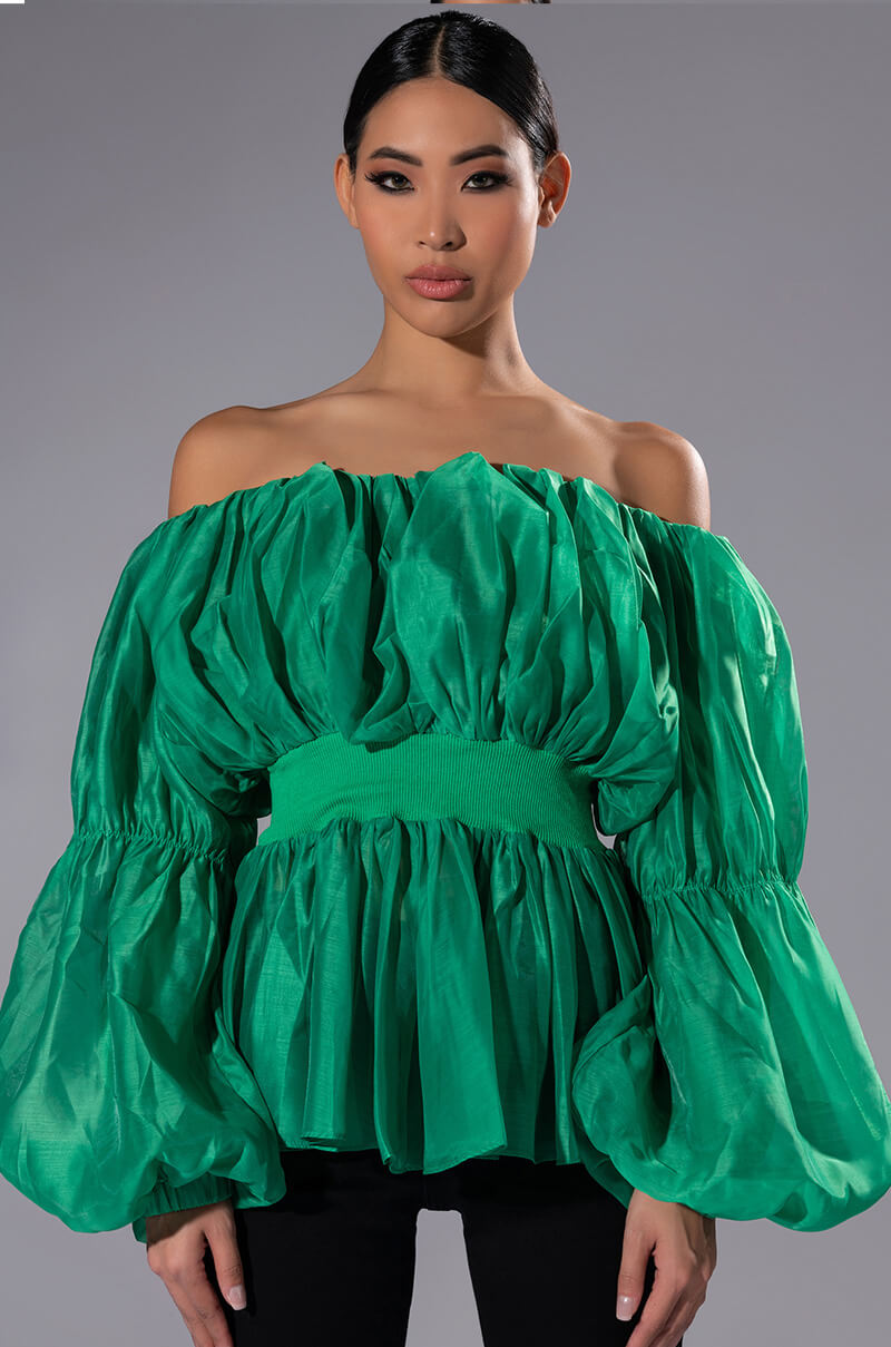 LOVE SPRUNG OFF THE SHOULDER BLOUSE view 0