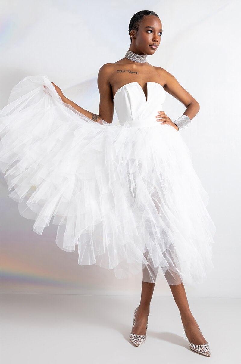 LOVE STORY MAXI TULLE DRESS view 0
