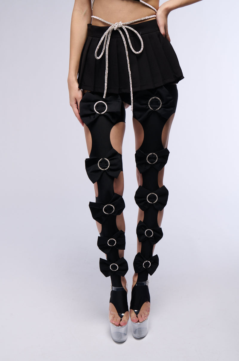 Front View Love You More Stirrup Stockings