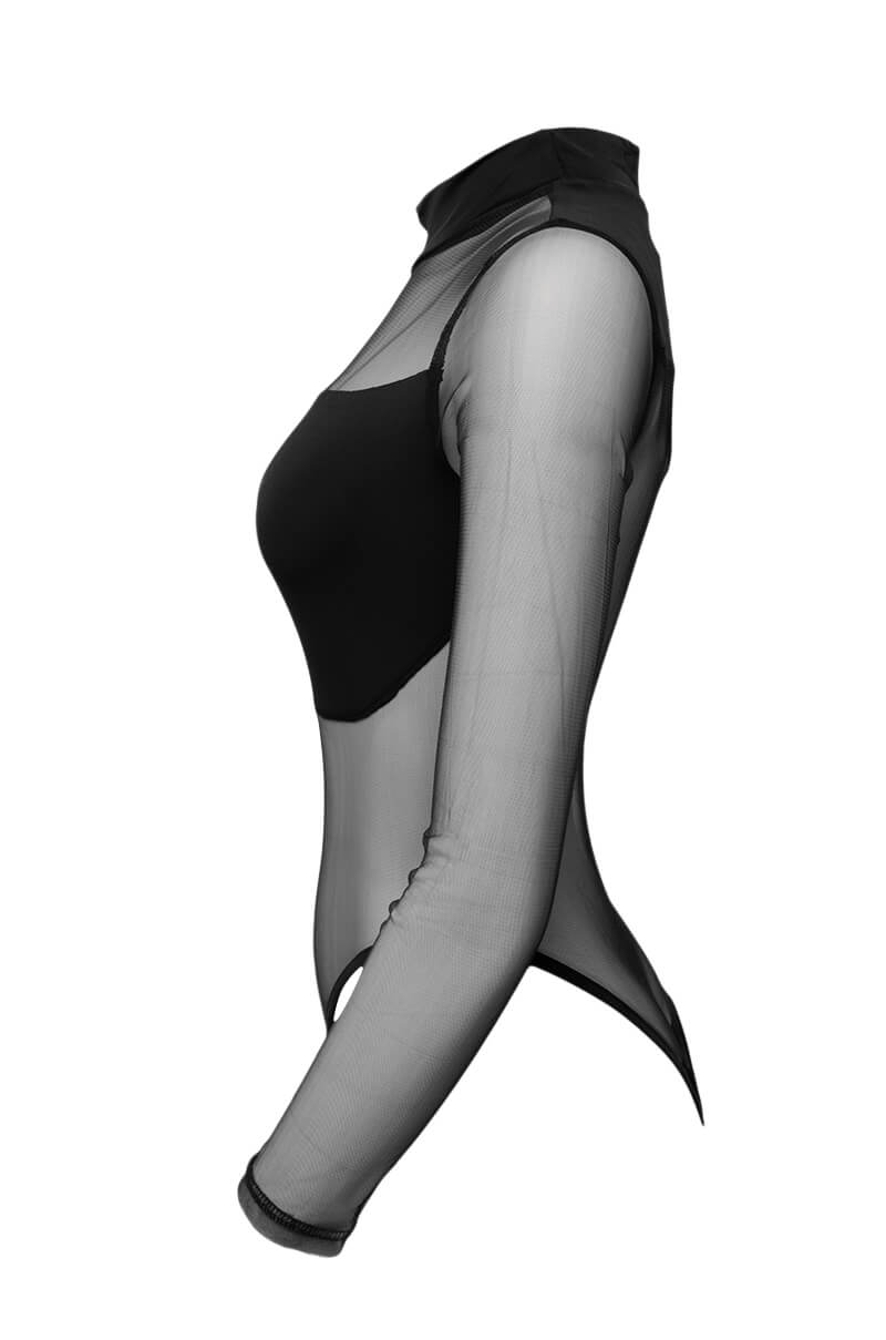 Side View Lovely Lines Mesh Bodysuit