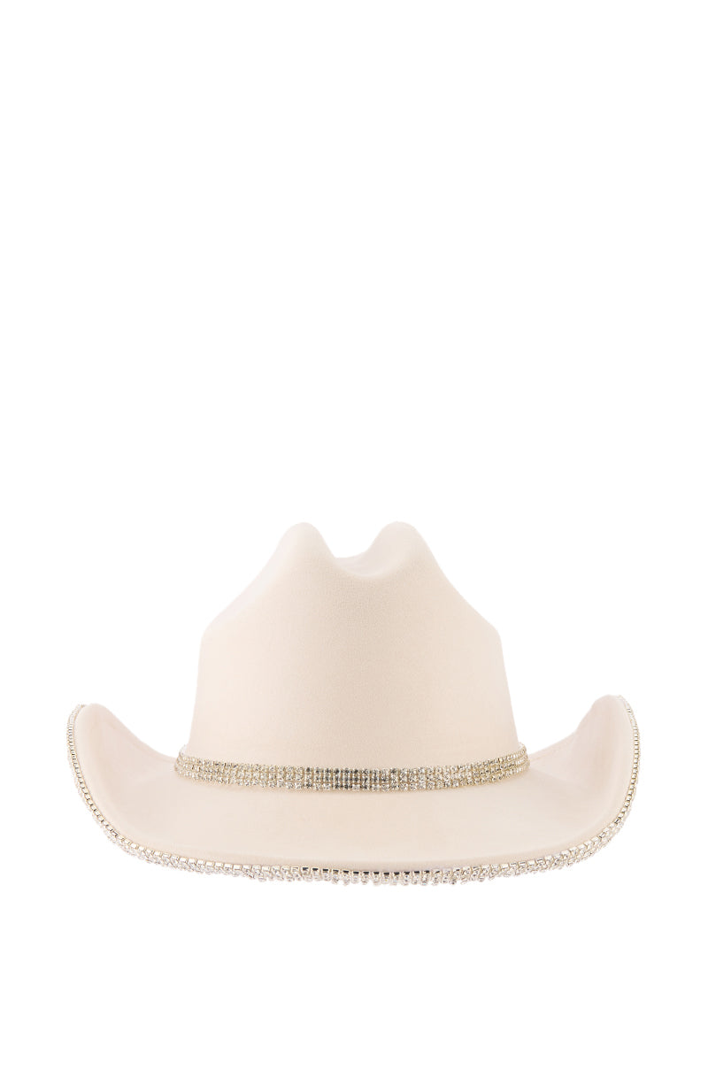 Back View Lover Girl Cowboy Hat