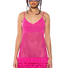 Front View Lover Girl Crochet Mini Dress In Light Pink