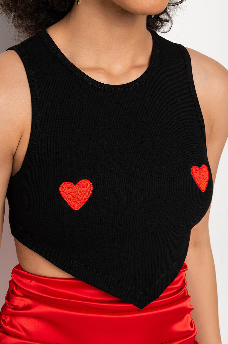 Extra View Lover Girl Cropped Tank