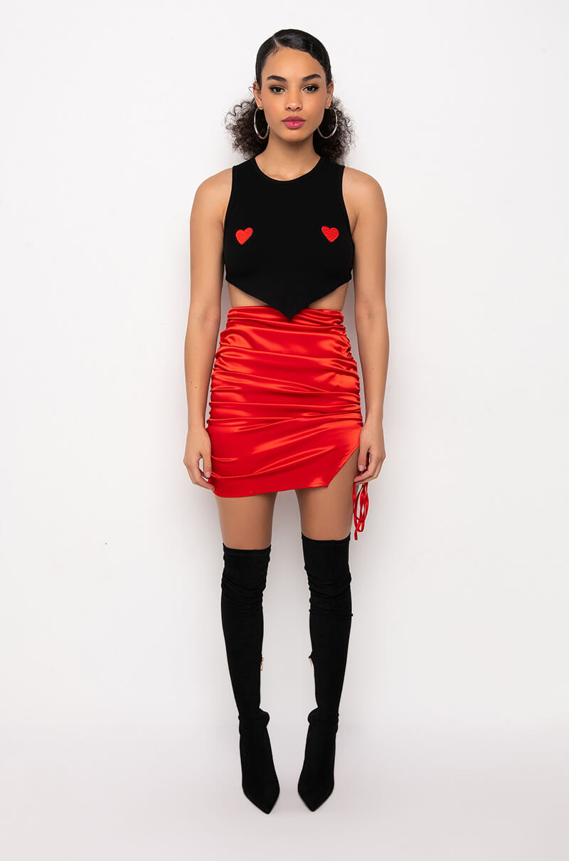 Extra View Lover Girl Cropped Tank
