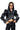 Back View Loverboy Faux Fur Moto Jacket In Black