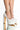 Front View Lovers Lane Patent White Chunky Mary Janes 