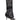 Side View Lovey Dovey Black Lace Gladiator Stiletto Sandal