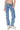 Side View Lucky Number Triple Waistband Straight Leg Jeans