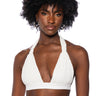 Front View Lucy Bralette In White