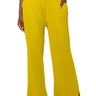 Front View Lucy High Rise Wide Leg Pant In Green