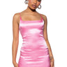 Front View Luella Hammered Satin Mini Dress