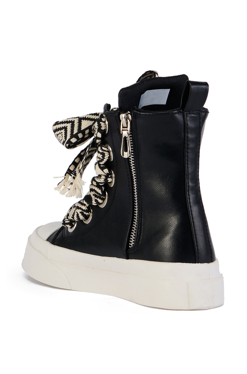 Detail View Lukka High Top Sneaker In Black