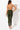 Back View Lulu Paper Bag High Waist Cigarette Pants in Olive