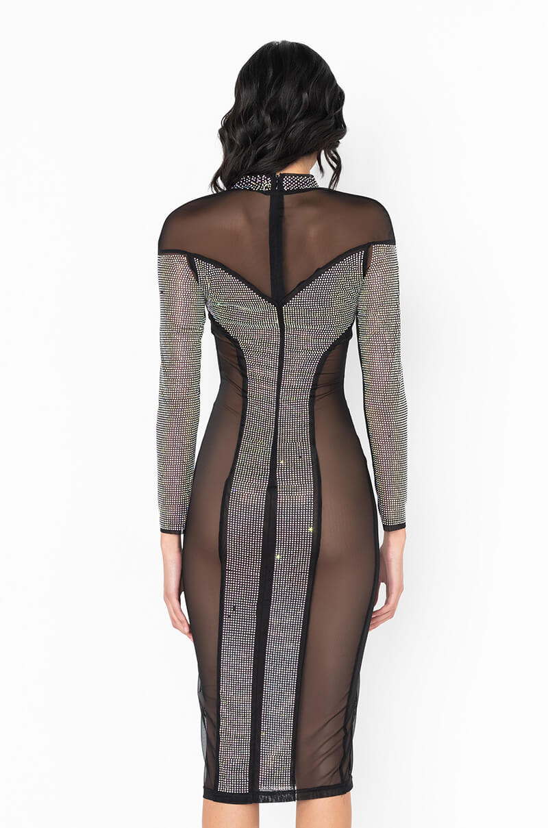 Detail View Lux Feelin Myself Cut Out Midi Dress