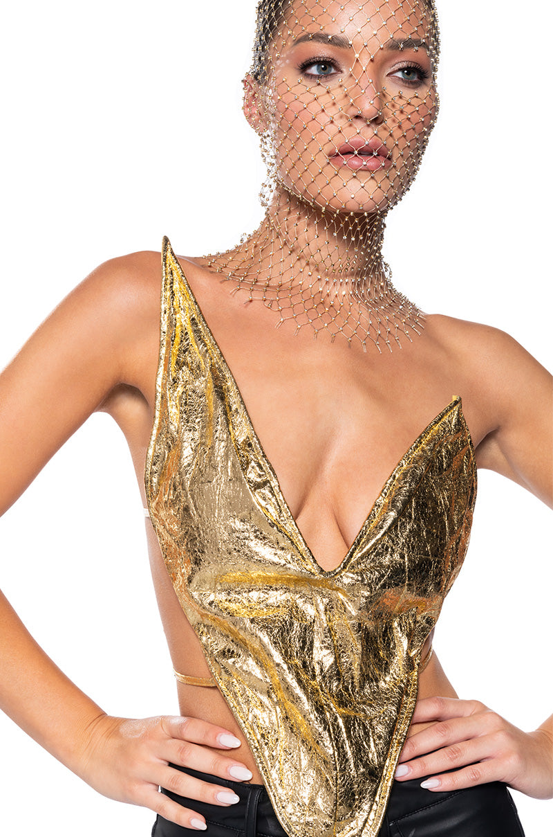 Side View Luxe Life Rhinestone Balaclava 2