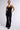 Front View Lydia Wide Leg Jumpsuit In Black