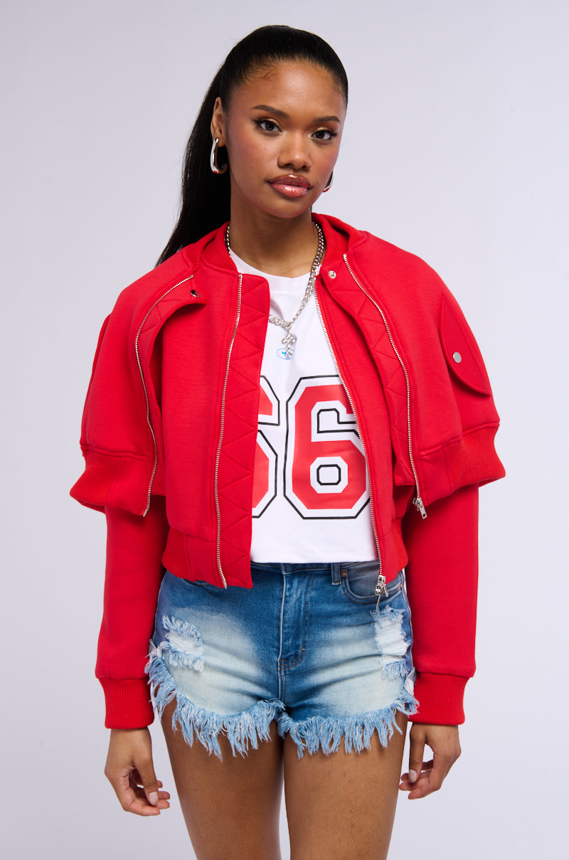 LYNX LAYERED BOMBER JACKET view 0