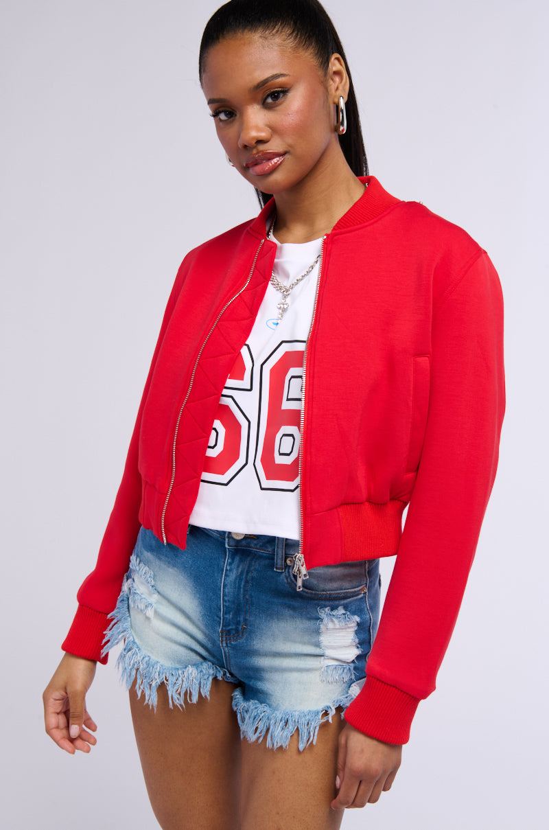 Full View Lynx Layered Bomber Jacket