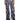 Front View Macy Faux Denim Look Parachute Pant