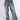 Front View Maddie Wide Leg Distressed Jeans