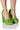 Front View Made For This Embellished Chunky Heel Sandal In Green