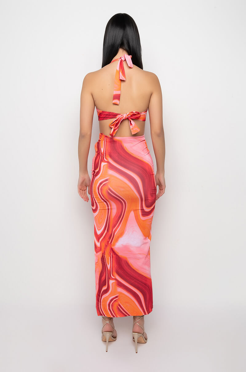 Detail View Made For This Maxi Halter Top Dress