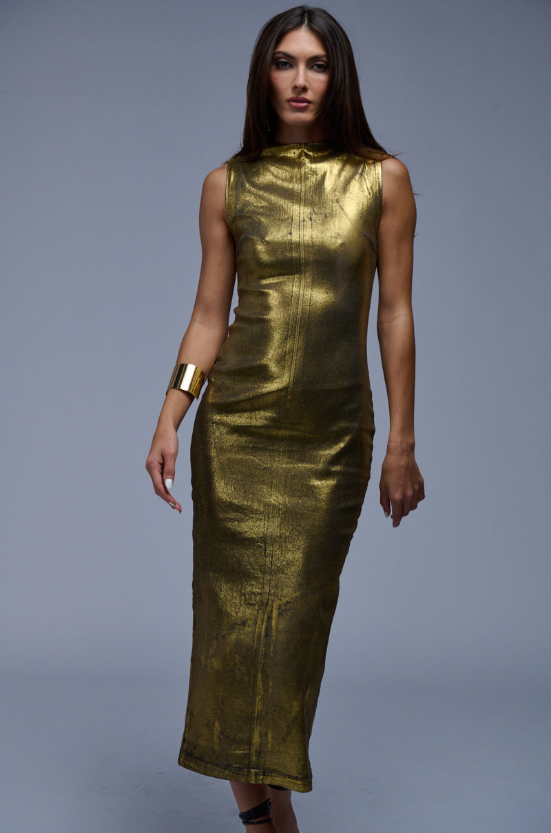 MADE IN METALLICS MAXI DRESS view 0