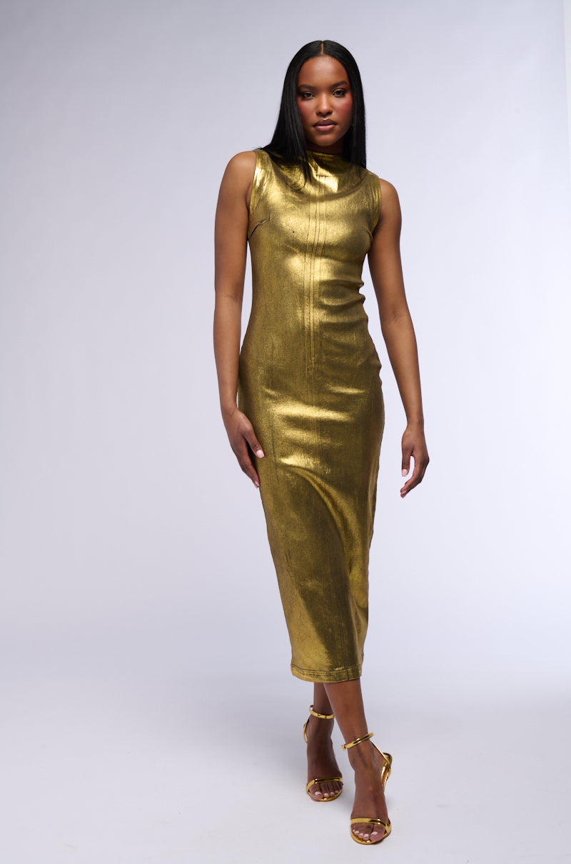 MADE IN METALLICS MAXI DRESS AKIRA MADE IN METALLICS MAXI DRESS AKIRA