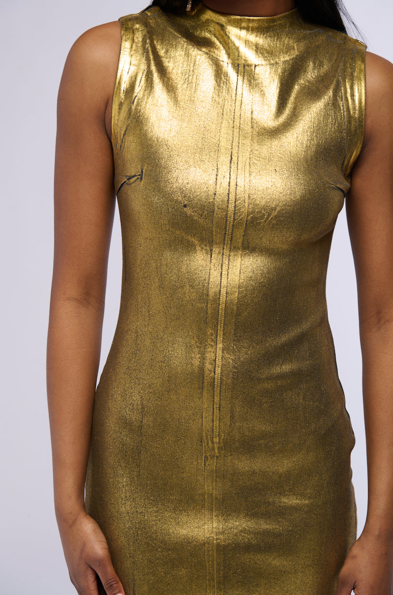 MADE IN METALLICS MAXI DRESS AKIRA MADE IN METALLICS MAXI DRESS AKIRA