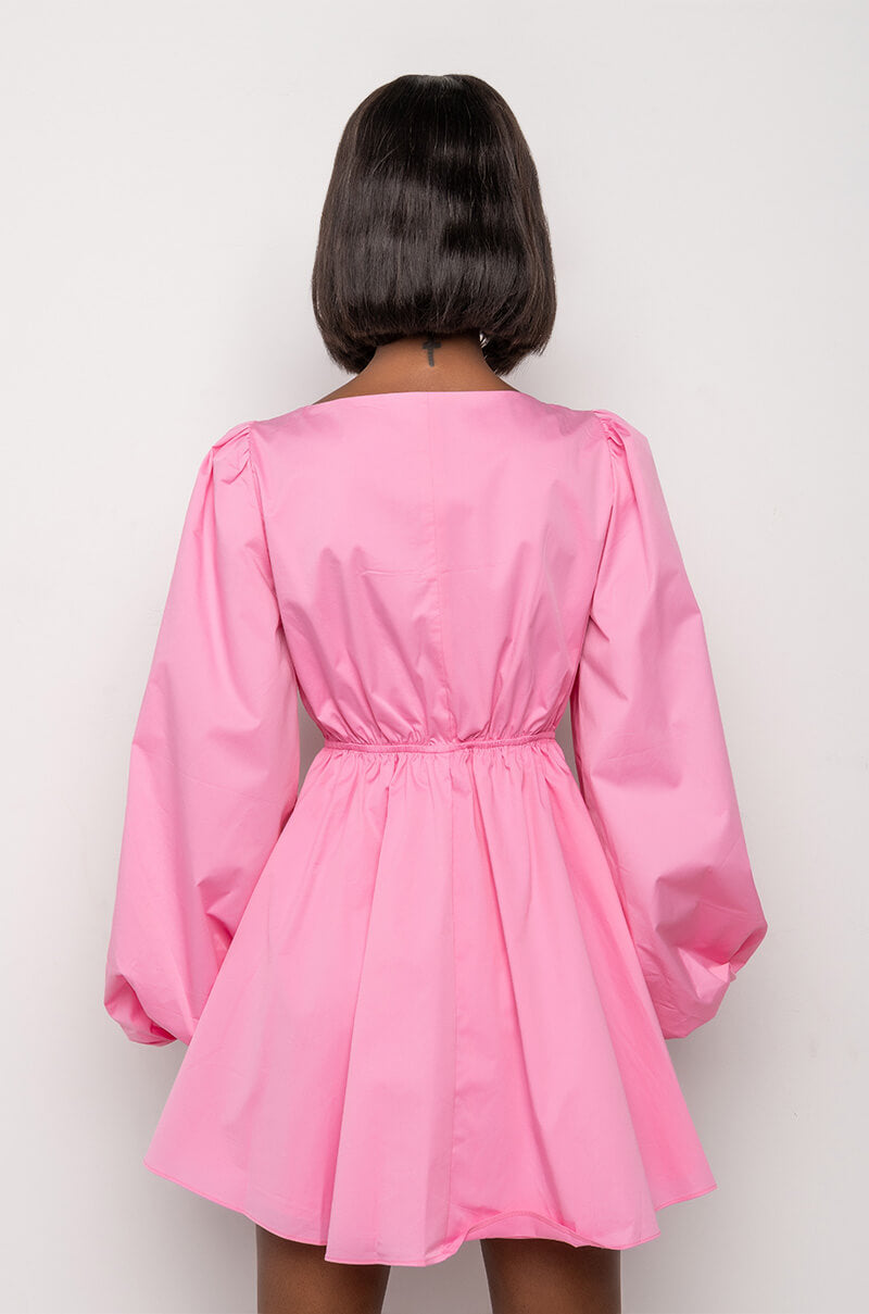 Full View Made Of Sunlight Tie Front Mini Dress