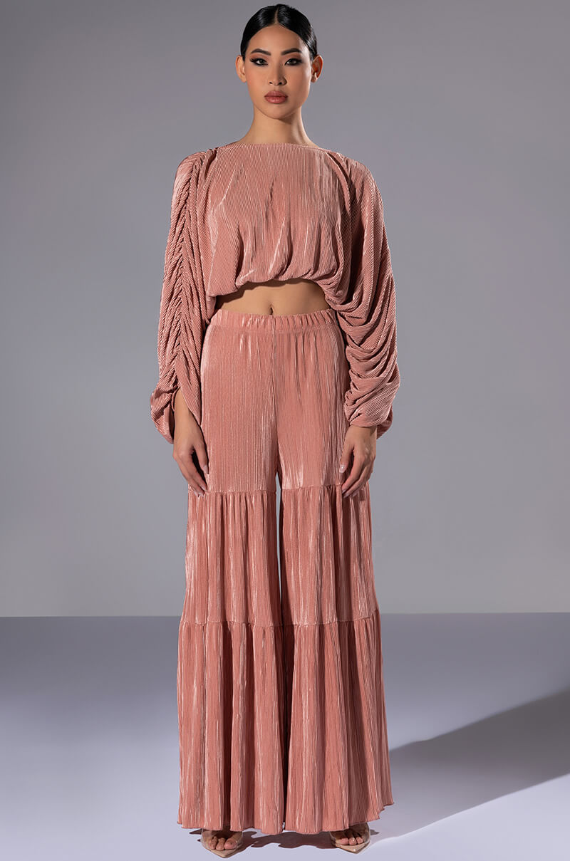 Side View Made You Blush Wide Leg Pant