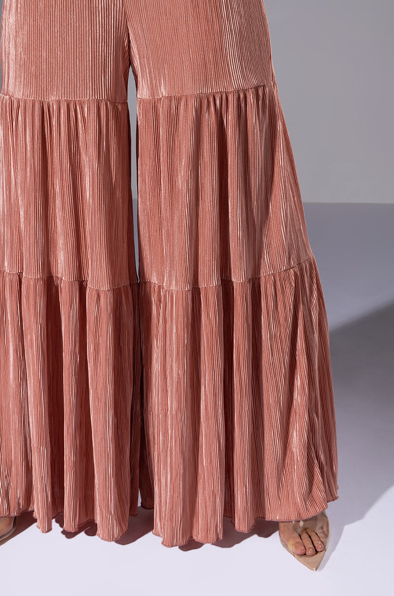 Extra View Made You Blush Wide Leg Pant
